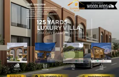 ULTRA LUXURY 125 YARDS VILLA FOR SALE ON EASY INSTALLMENTS DHA CITY KARACHI SECTOR 1